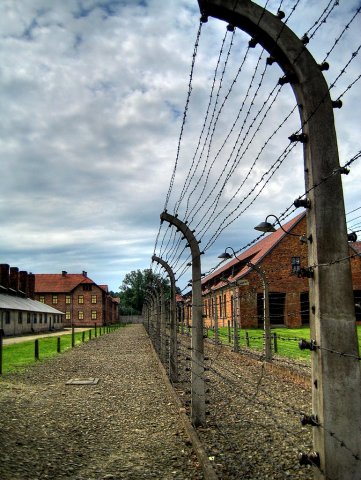 Auschwitz I electric fences