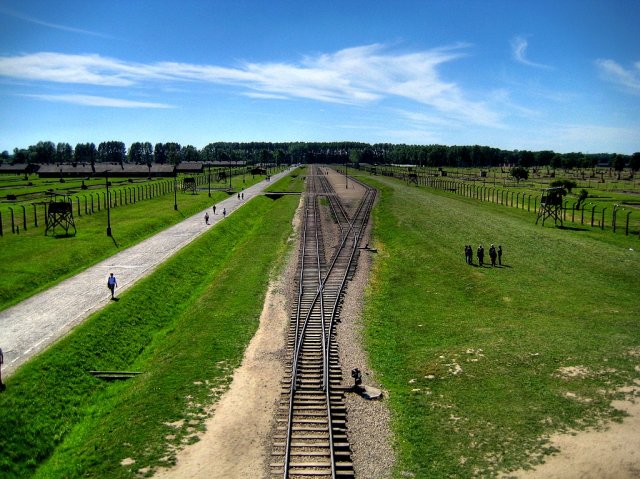 Auschwitz II - Birkenau entrance platform area