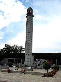 memorial in cemetery